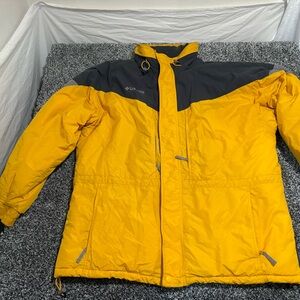 Columbia Two-Tone Yellow and Gray Jacket men’s size xl
